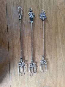 Antique Brass Toasting Forks