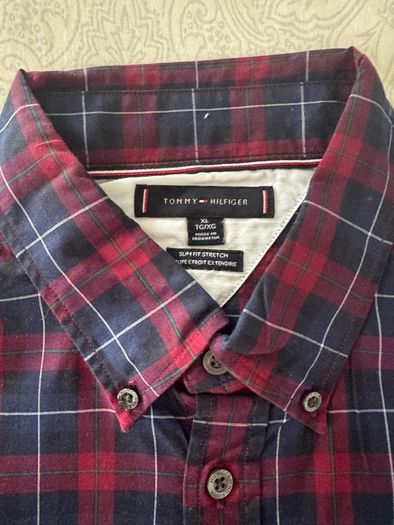 Tommy Hilfiger Red Plaid Shirt  XL