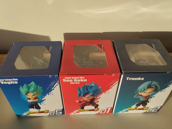 Dragon Ball Super Chibi Masters  3 Figure Lot
