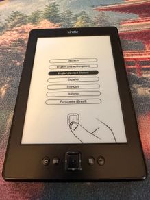 Amazon Kindle 4 E-Reader - Perfect Working Order + Black Leather CoverUp Case