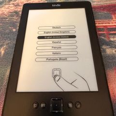 Amazon Kindle 4 E-Reader - Perfect Working Order + Black Leather CoverUp Case
