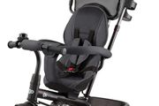Tricycle, Baby Push Trike, Kids First Bike, Free Wheel Functions, Parenthandle, Footrest, Accessories, Bag, Cupholder, from 9 Months to 5 Years, Gray