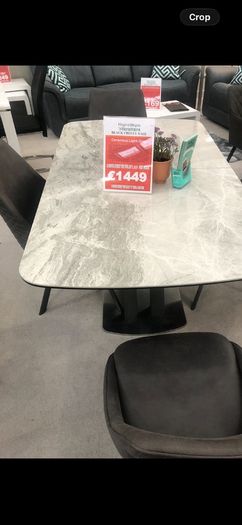 Dining table extendable.