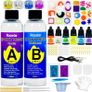 Resin Kit for Beginners with Moulds, 380ml Crystal Clear Epoxy Resin Kit for Coating and Casting with Molds, Foil Flakes, Resin Color Pigment, Sequins for Art, Craft, Jewelry Making (FREE SHIPPING) Image 2