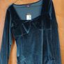 Primark Velvet Teal Bodysuit. S. S-12 -14.       B.N.W.T. Image 2