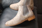 Boutique designer Italian leather Vero Cuoio shoes ankle Chelsea boots diamante 3 36