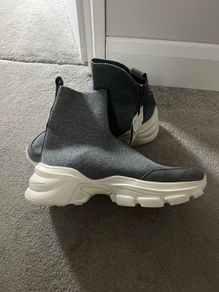 zara grey boots