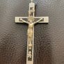 Antique 19thC Ebony Pectoral Cross Crucifix Image 4