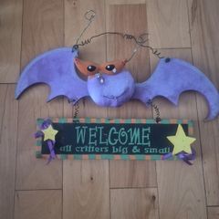 Halloween door sign