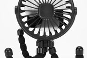 Tripod usb rechargeable fan black/blueish green 2 for 20