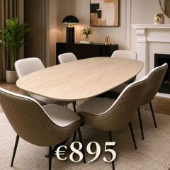 Large Dining Table With 6 Chairs