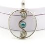 Mabe Pearl & Green Amethyst On Sterling Silver Pendant Image 6