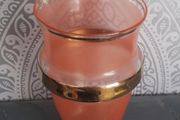 GLASS - Vintage - Tumbler - Pink and Gold