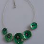 NECKLACE - Ikita Paris - Apple Green Enamelled Image 2