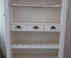 Country kitchen wine rack book storage/display unit