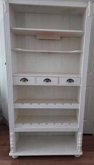 Country kitchen wine rack book storage/display unit
