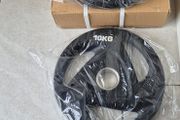 brand new 2x10kilo olymoic tri grip weight plates