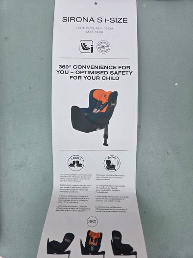 Cybex Sirona S i-size car seat newborn to 4 years
