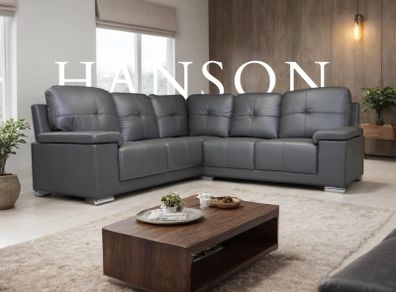 Hanson Fullback Leather Sofa Set