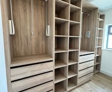 Wardrobes, kitchens, utility rooms, storage units.