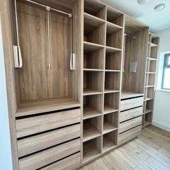 Wardrobes, kitchens, utility rooms, storage units.