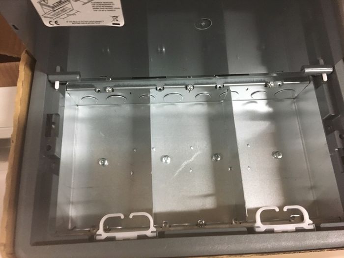 3 Compartment Electrical Floor Boxes Complete with 2 sockets and data Plate