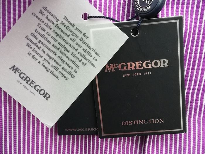 New McGregor mens striped long sleeve Shirt 2XL size