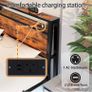 Floating Bed Frame King Size with Charging Station and LED Lights Image 6