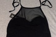 Boohoo mesh halterneck crop top size 12