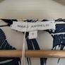 Dress midi navy cream and gold thread detail BNWT Image 2