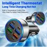 8 Port Car Charger 120W | 4 USB-A + 4 Type-C | Fast Charging Adapter for Xiaomi Image 2