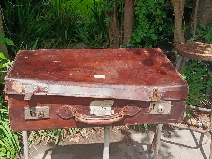 Vintage Leather Suitcase