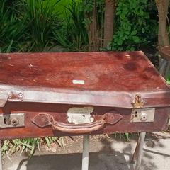 Vintage Leather Suitcase