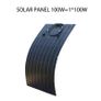 Solar Panel ETFE Flexible Monocrystalline Solar Cell 12V 100w Battery Charger System Kit Home Roof Camper Van Image 2