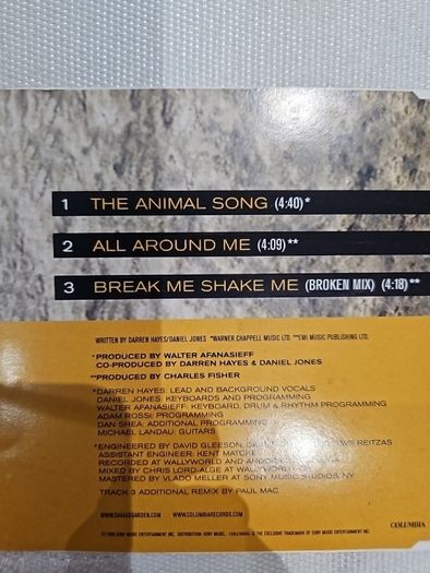 Savage Garden - The Animal Song. Single.