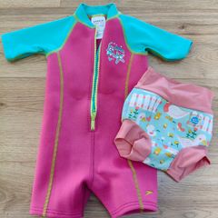 baby swimsuit and nappy