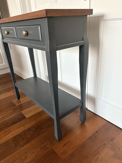 Ashford noir console table with shelf