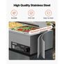 New Commercial Food Warmer, 1500W Electric Stainless Steel Steam Food Warmer with Glass Cover, 3-Pan Countertop Buffet Bain Marie with Soup & Perforated Ladles, for Catering, Restaurant & Party Image 5