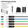 Body Fit Resistance Bands Set For Fitness Training 11 Set Image 6