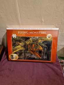 Brand New David Attenborough's Flying Monsters Jigsaw and DVD 1000 Piece Puzzle Dinosaurs