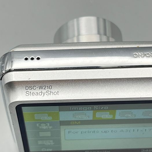 Sony DSC-W210 12.1MP Digital Camera Silver - Full Kit