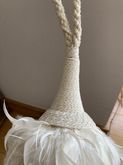 2 Laura Ashley Cream Feather Tie Backs