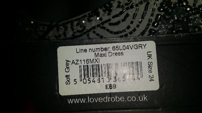 BNWT Lovedrobe luxe soft grey stunning maxi dress size UK24 EU52 Postage included