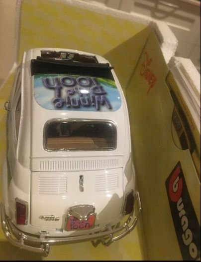 Winnie the Pooh Disney Fiat 500 1/18 Burago #3