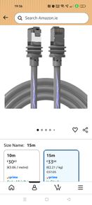 Starlink cable 15m metres