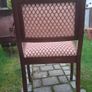 Large Oval Mahogany Dining Table  with six Matching Chairs in excellent condition with matching glass top Image 5