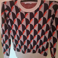 Gallery long sleeve black silver sweater size M UK12 EU40 Perfect condition Postage included