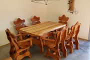 Cherry table and 6 chairs