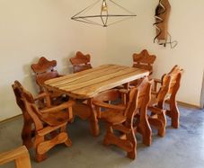 Cherry table and 6 chairs