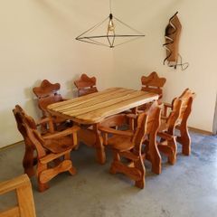 Cherry table and 6 chairs